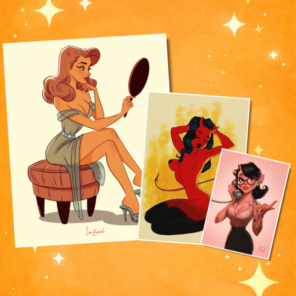 Affiches de pin-up illustrées par Lou Basali