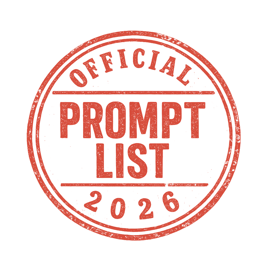 Tampon Official Prompt List de Strange Legends 2026
