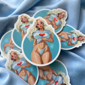 Sticker pin-up Summer Crush