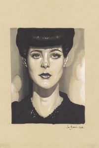 Portrait aux feutres alcool - Fanart Blade Runner - Rachael